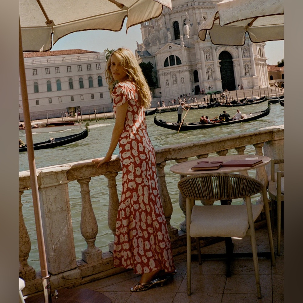 DOEN ALNA DRESS IN ROUGE FLEURS D'ANEMONE, new without tags, never worn.
